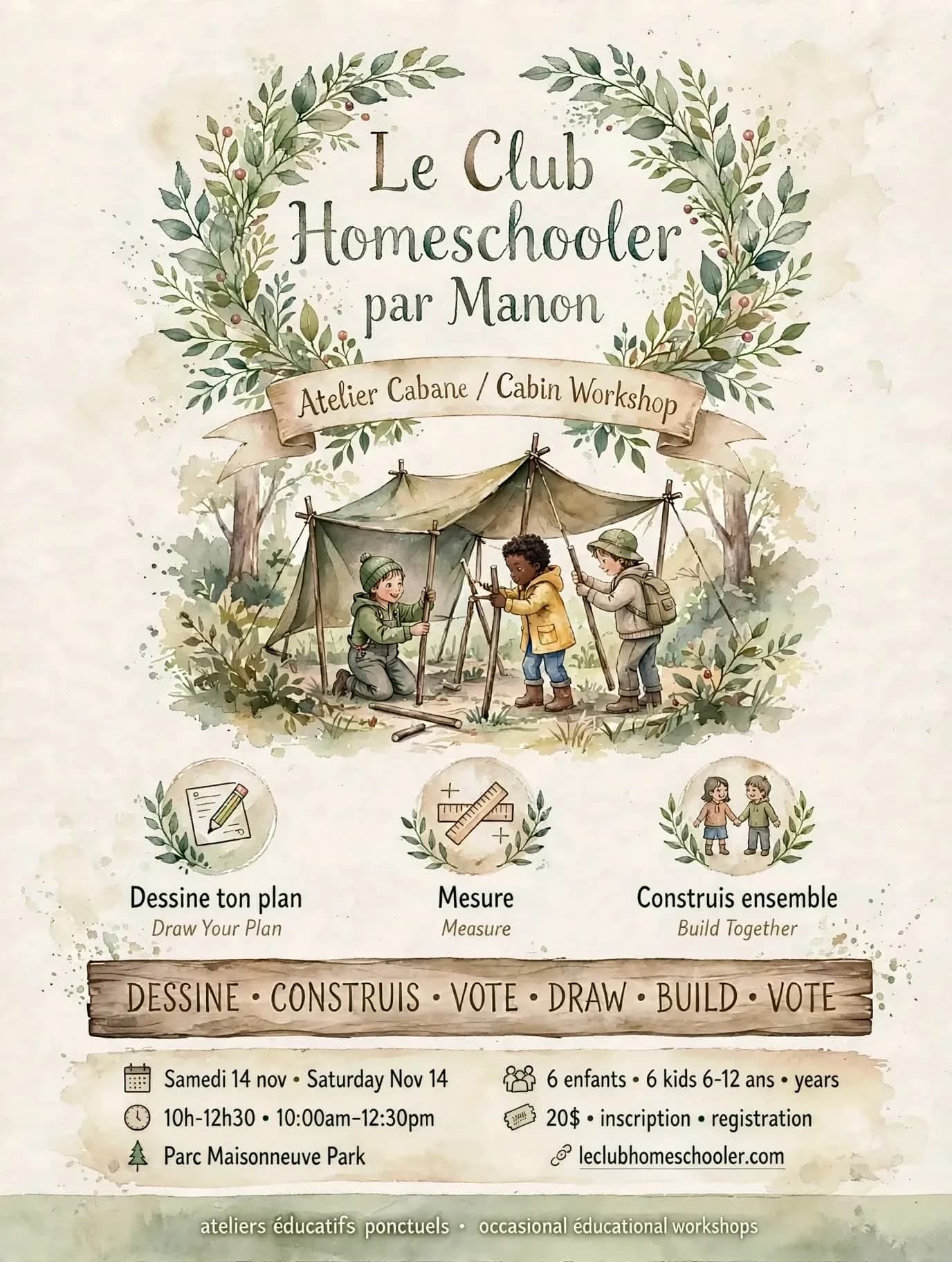 Affiche de l'atelier